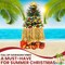 4 Pcs Summer Hawaiian Tree Decoration with Tassel Grass Skirt Oversized Sunglass Beach Hat Floral Garland Tropical Beach Party Decor for Hawaiian Party Supplies